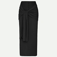 SHAWL SKIRT BLACK