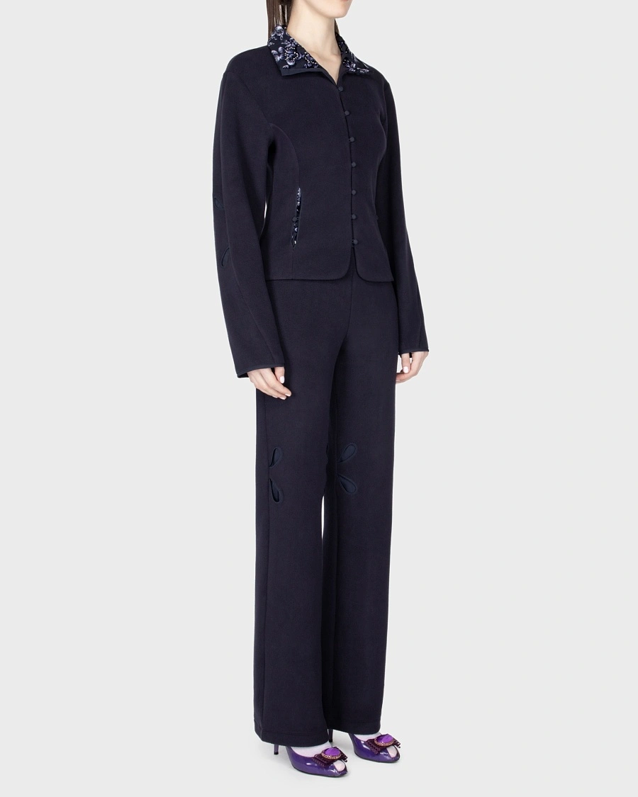 FLARED FLEECE PANTS