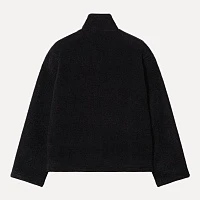 HAIRY BOUCLE ZIP SHIRT JACKET