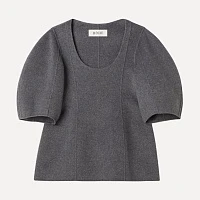 Sculptural double-face top