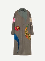Paisley trench coat