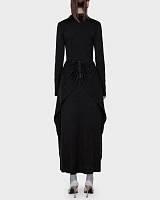 SHAWL SKIRT BLACK