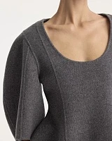 Sculptural double-face top