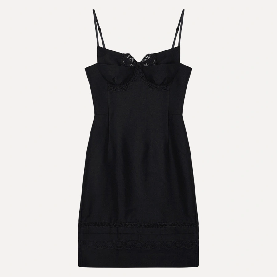 Double-bodice bow sling dress