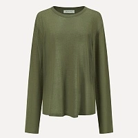 Green Knitted Long Sleeves Top