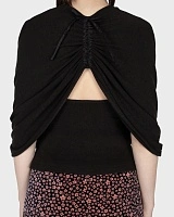 SHAWL TOP BLACK