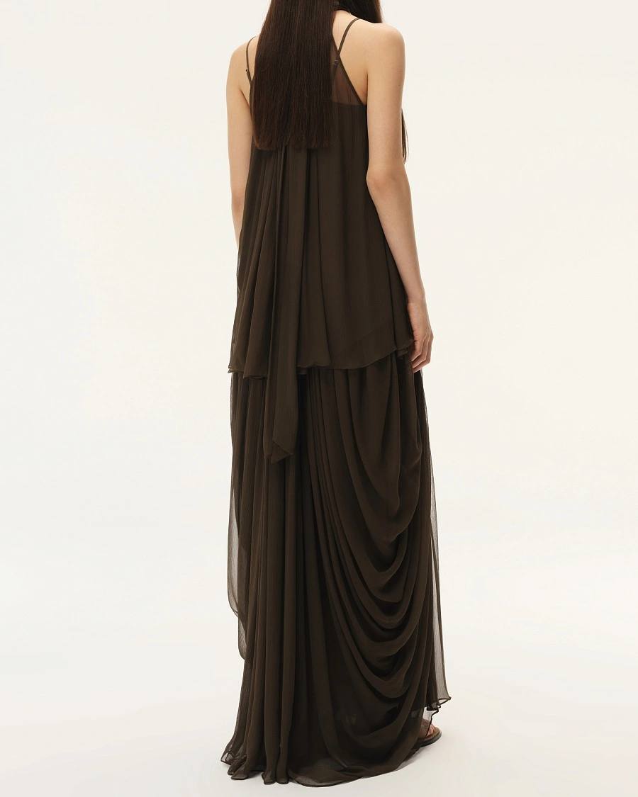 Olive Green Ribbon Sleeveless Top