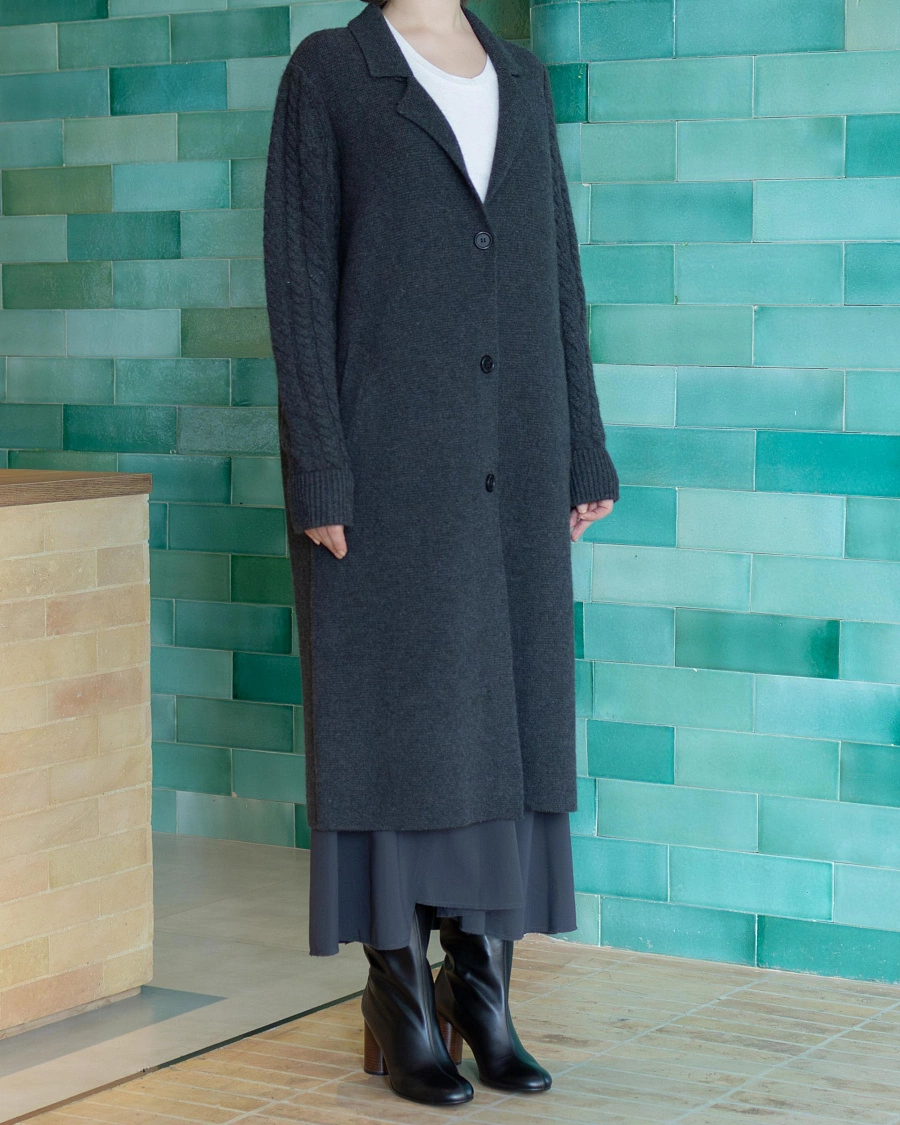 KNIT BLAZER COAT