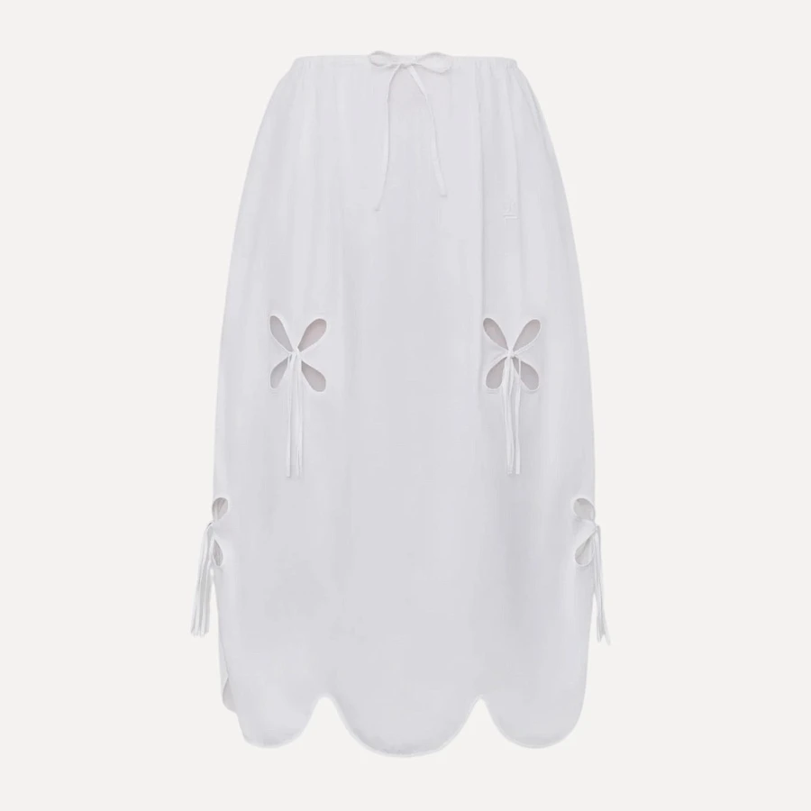 PETAL SUNSKIRT WHITE