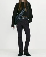 SLIT HEM SLIM-FIT PANTS