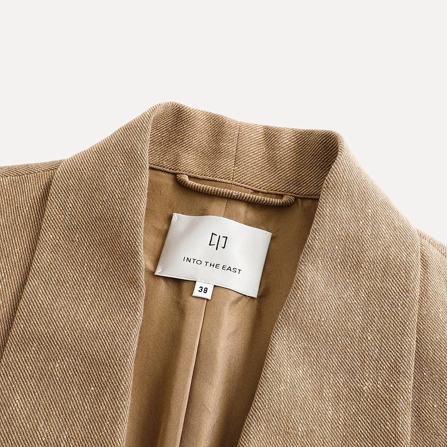 Linen Cubic Wide Lapel Suit
