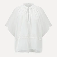 White Drop Sleeve Top