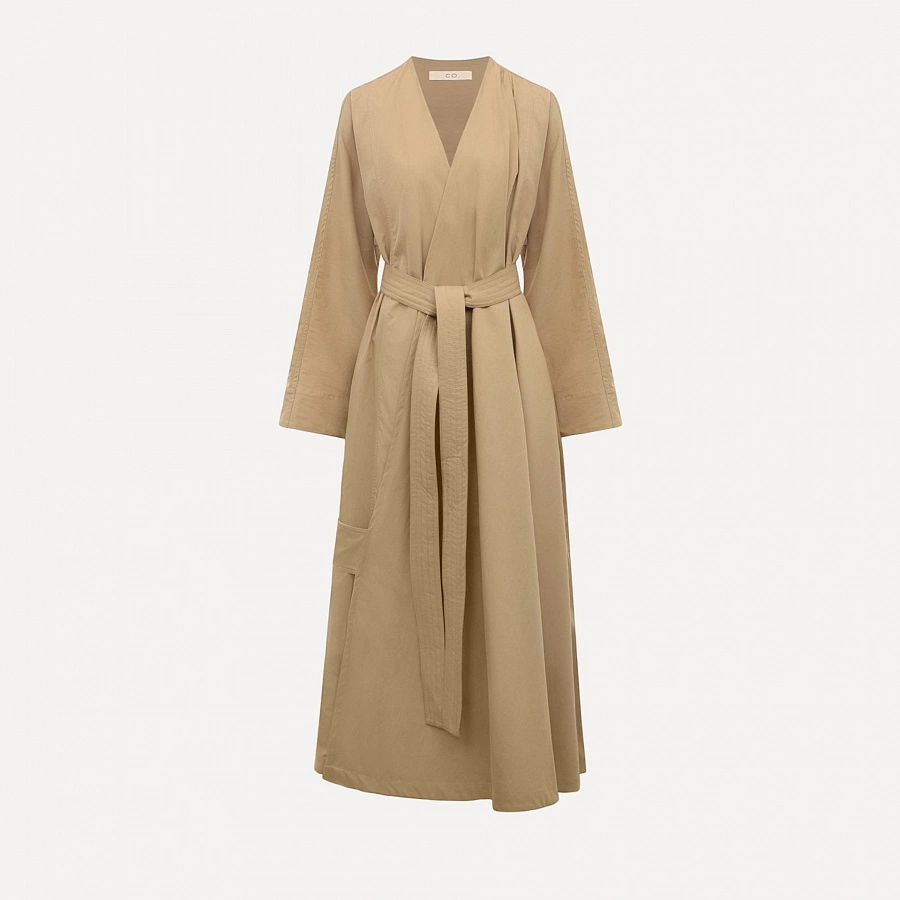 DRAPED COAT