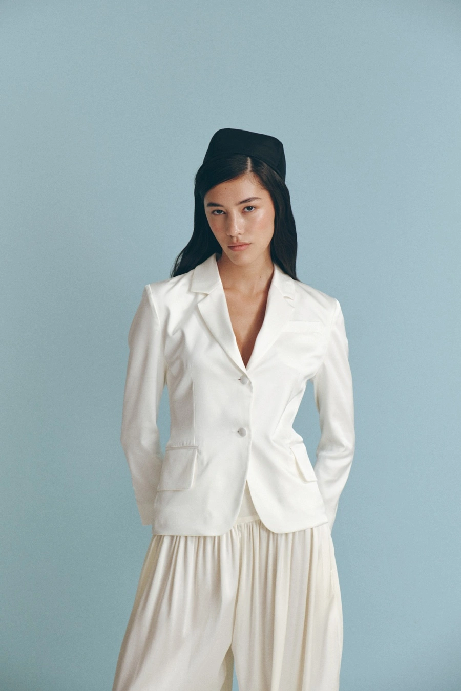 Брюки Nasim Silk (Жемчужный)