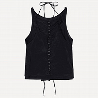SEE-THROUGH BUTTON LOOP TOP