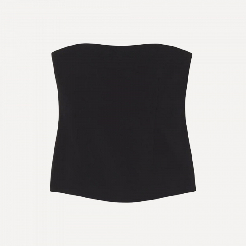 BUSTIER TOP BLACK