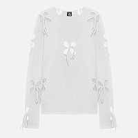 UNISEX PETAL LONG SLEEVE WHITE