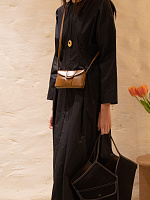 L/S CINCHED WAIST DRESS