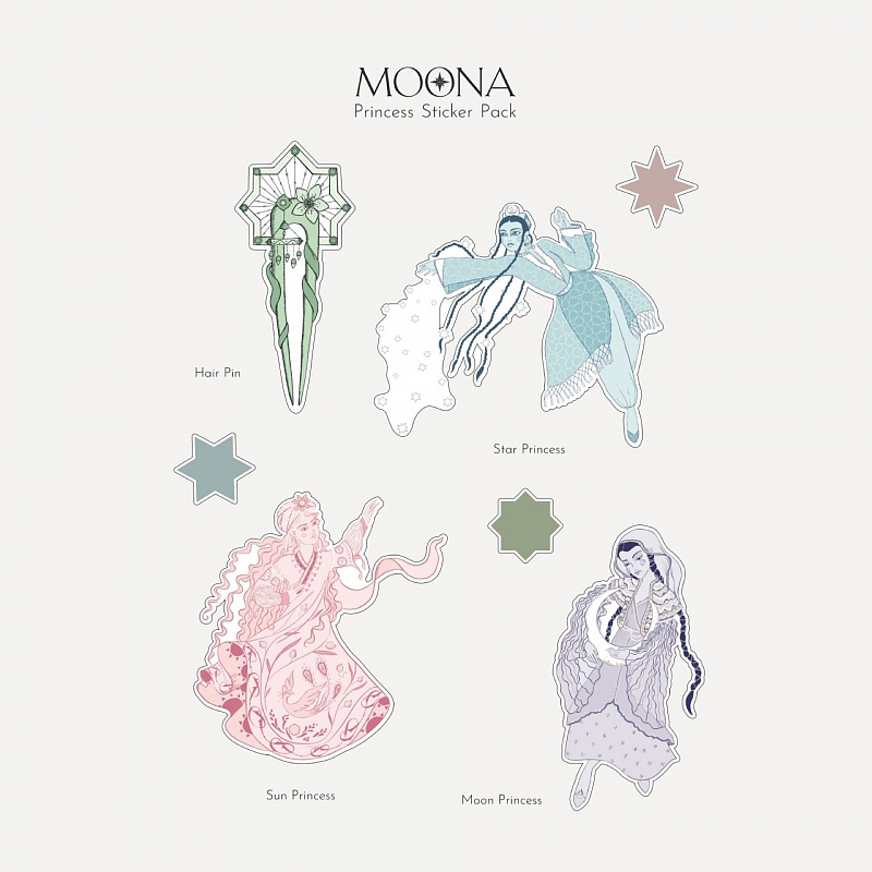 Princess sticker pack