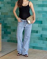 WEDGE SANDALS LEATHER BLACK