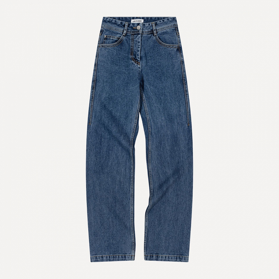 STRAIGHT FIT DENIM BLUE
