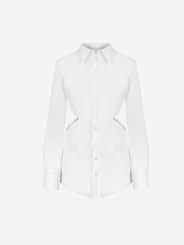 SQUARES COTTON-POPLIN SHIRT