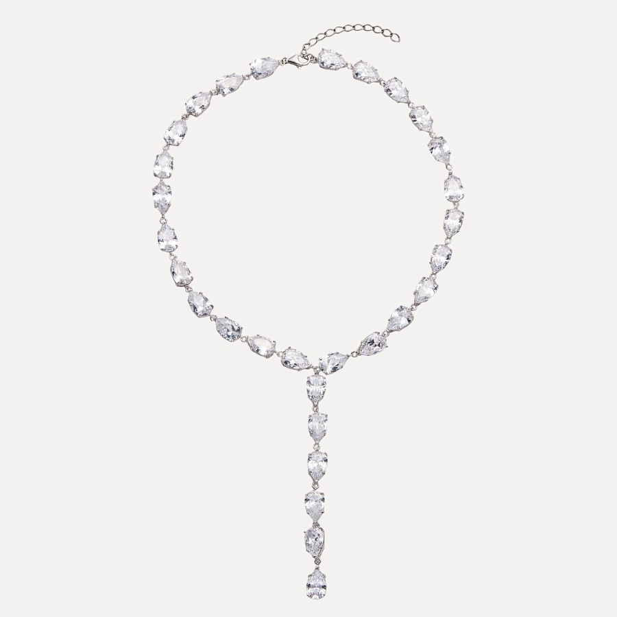 Necklace 04 Rhodium silver