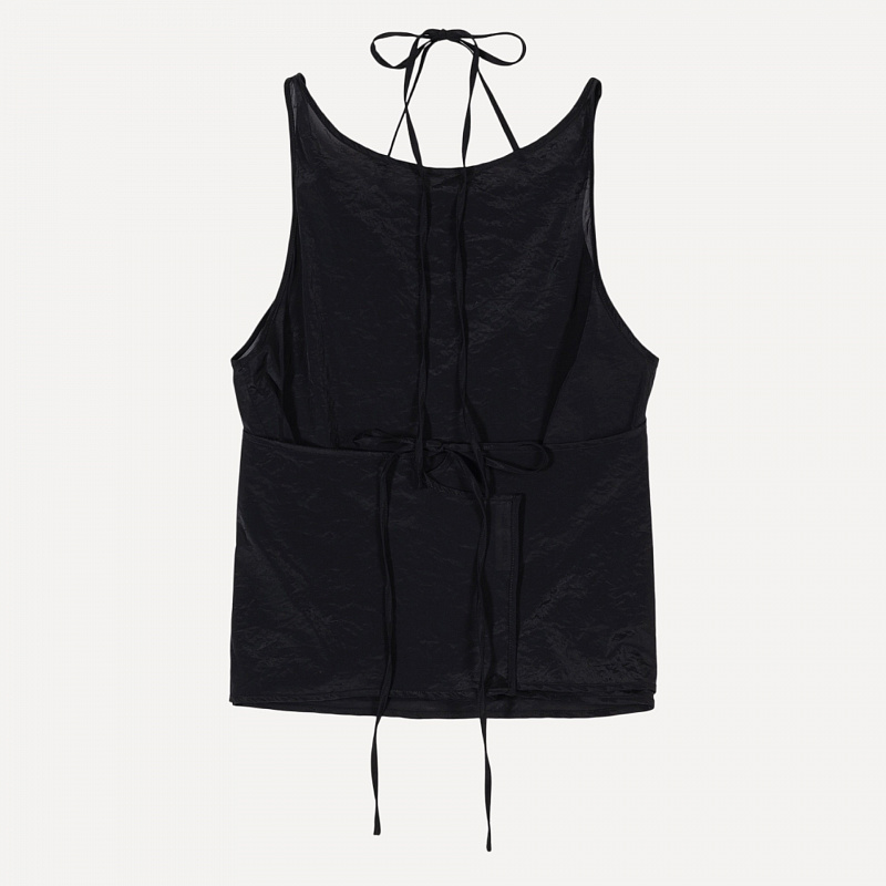 SEE-THROUGH BUTTON LOOP TOP