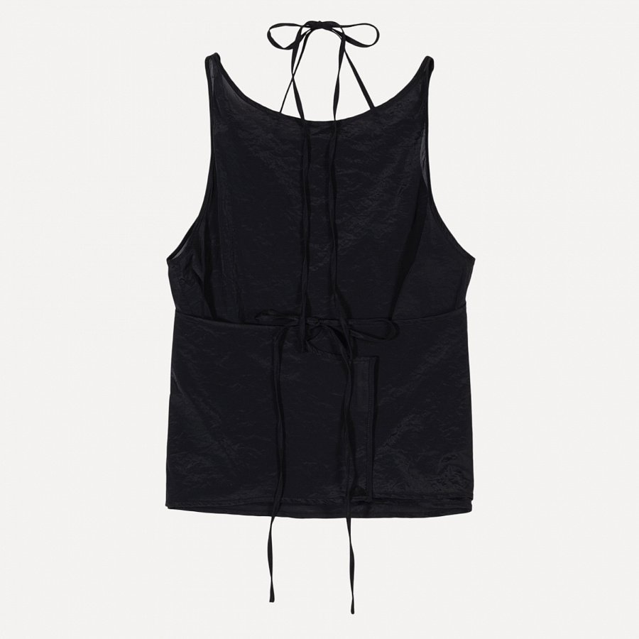 SEE-THROUGH BUTTON LOOP TOP