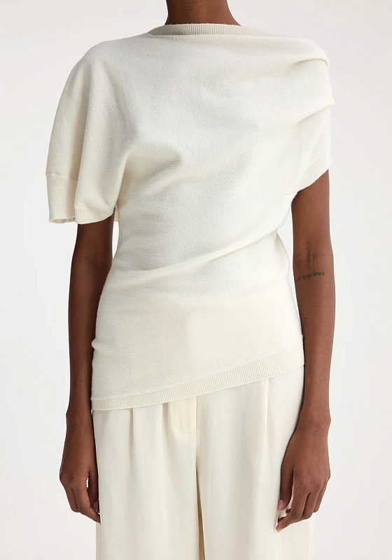 Deconstructed knitted top
