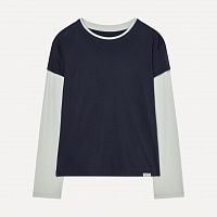 CREPE LAYERED CAP SLEEVE T-SHIRTS