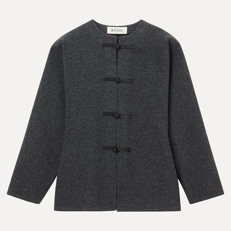 Mandarin waisted cardigan