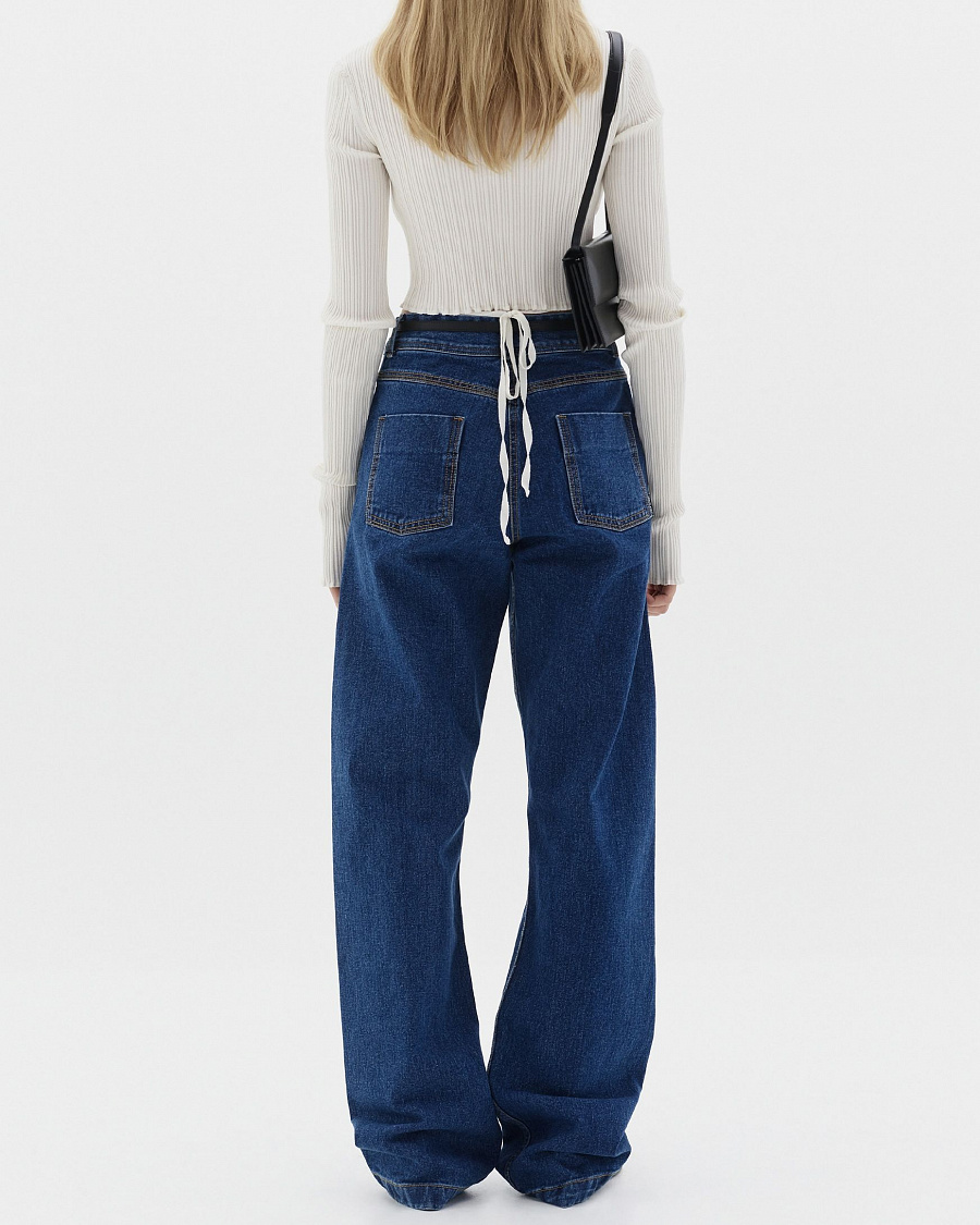 STRAIGHT FIT DENIM BLUE