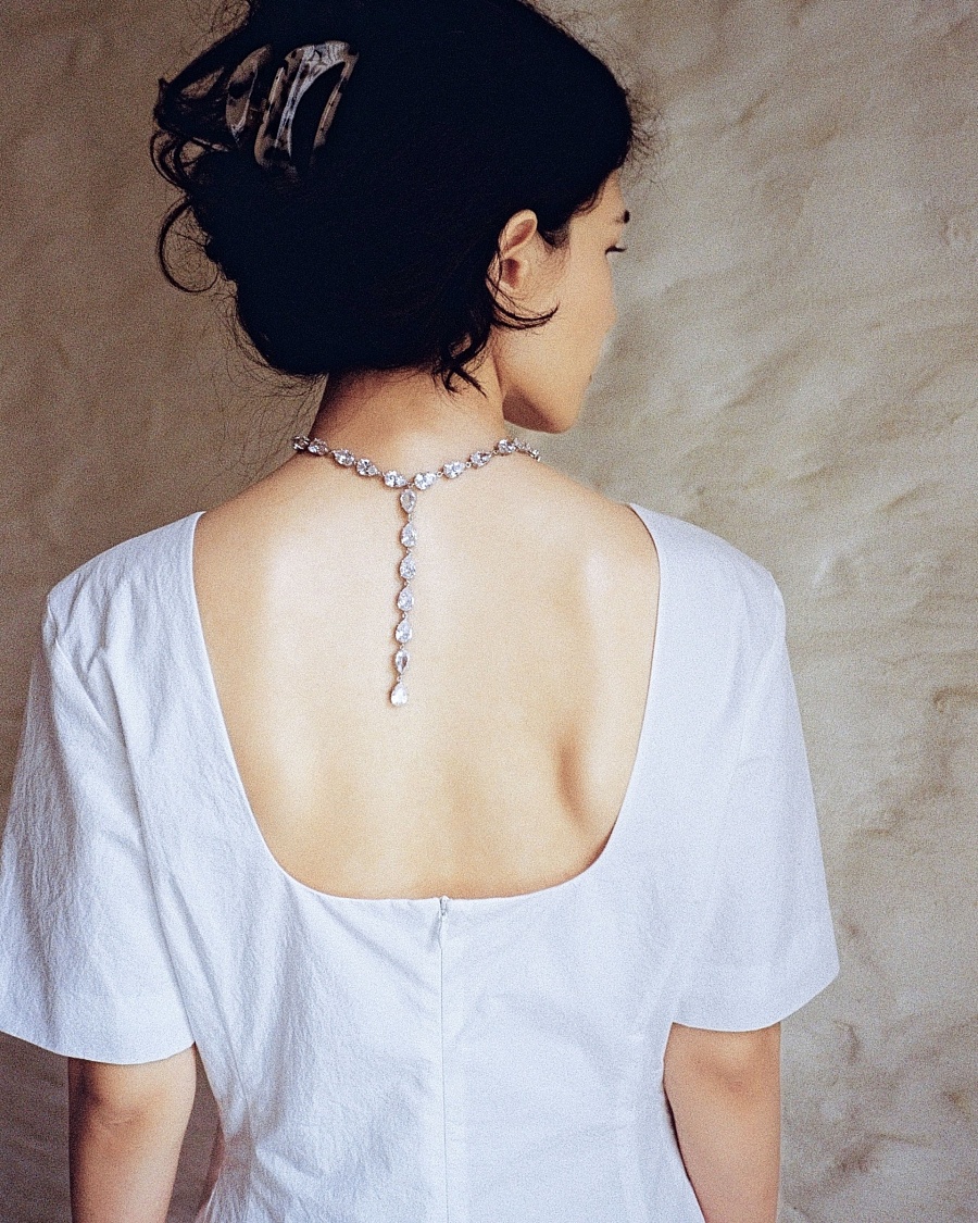 Necklace 04 Rhodium silver