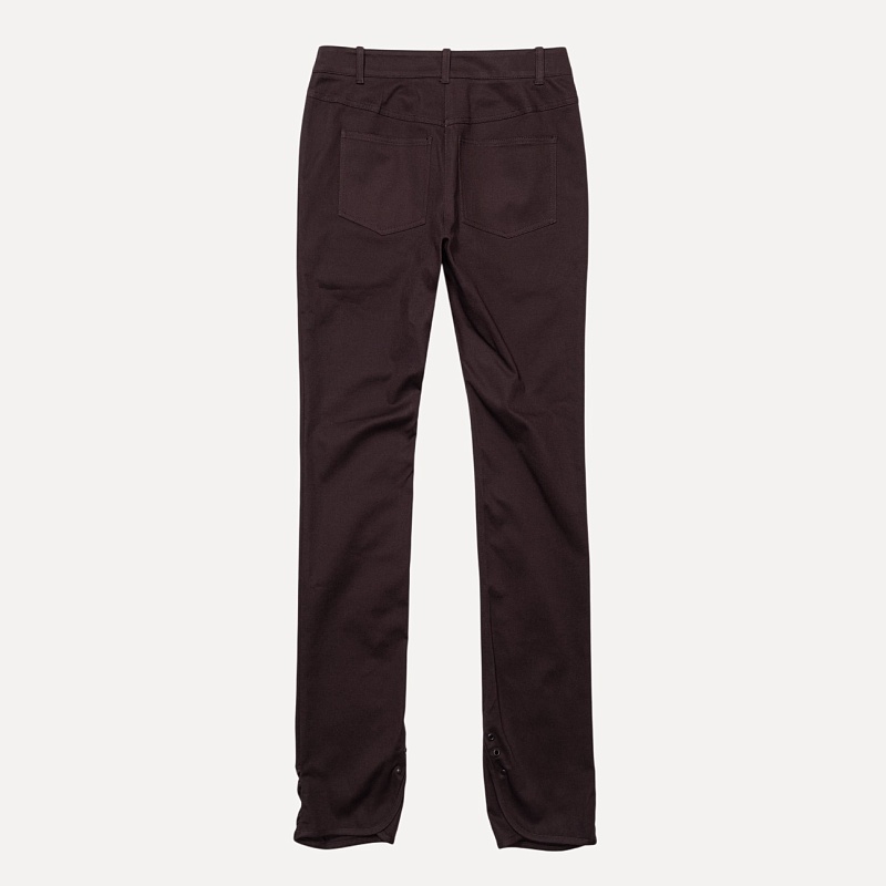 SLIT HEM SLIM-FIT PANTS