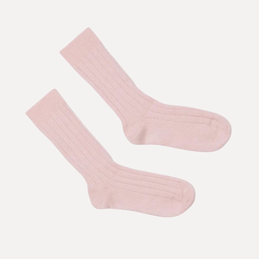 Cora Cashmere Socks pink