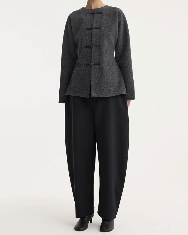 Mandarin waisted cardigan