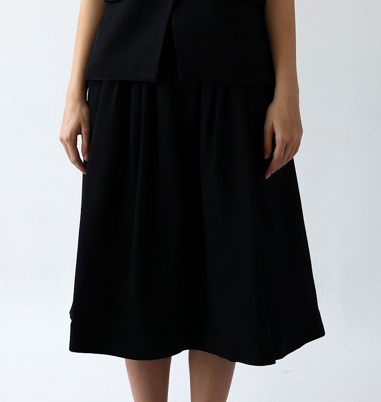 DRAPED POCKET SKIRT