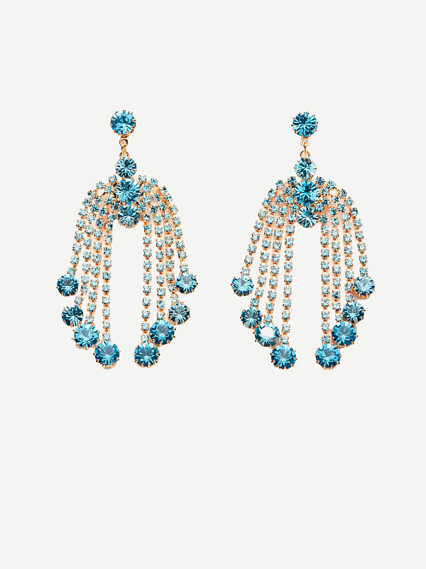 EARRINGS 12 LIGHT BLUE