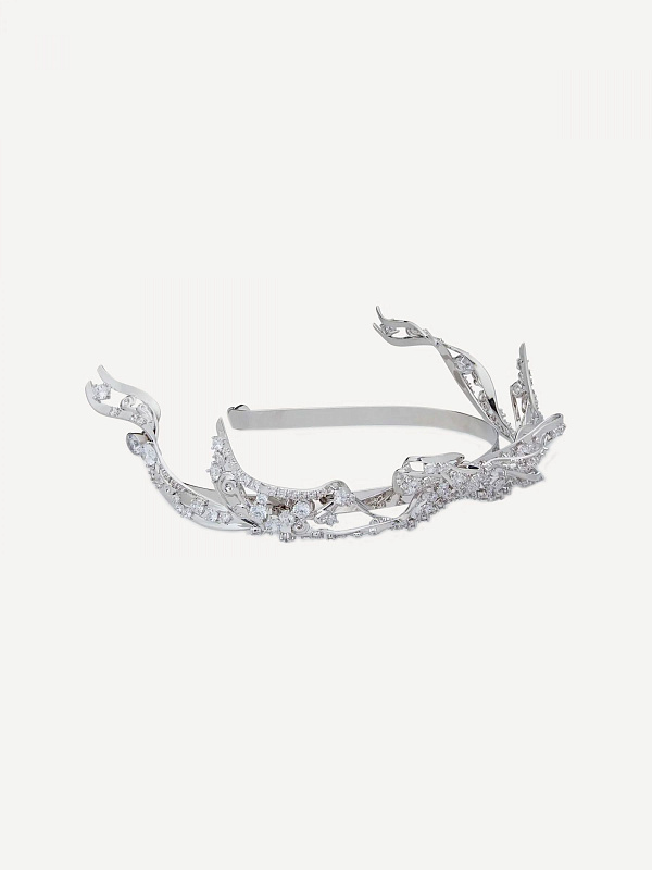 Fluttering Ribbon Zirconia Hairband