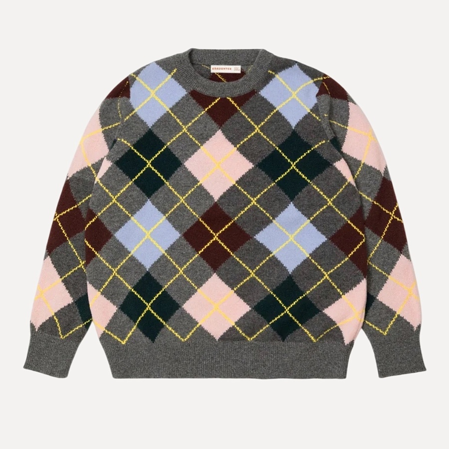Argyle Slouch Crewneck 6 colours grey