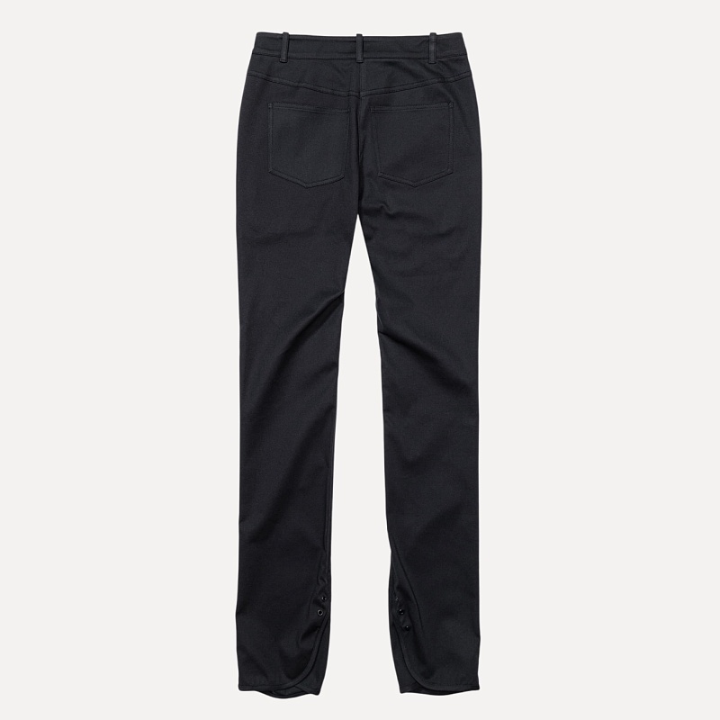 SLIT HEM SLIM-FIT PANTS