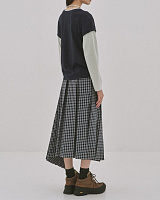 CREPE LAYERED CAP SLEEVE T-SHIRTS