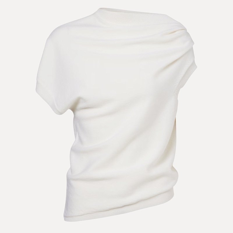 Deconstructed knitted top