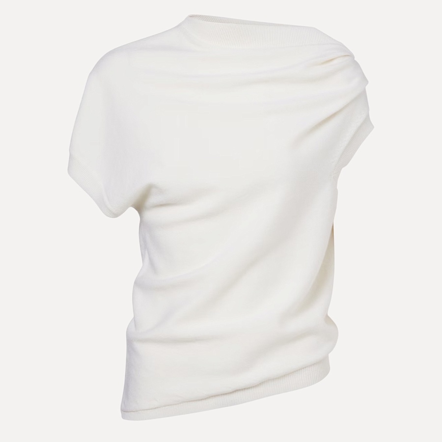 Deconstructed knitted top