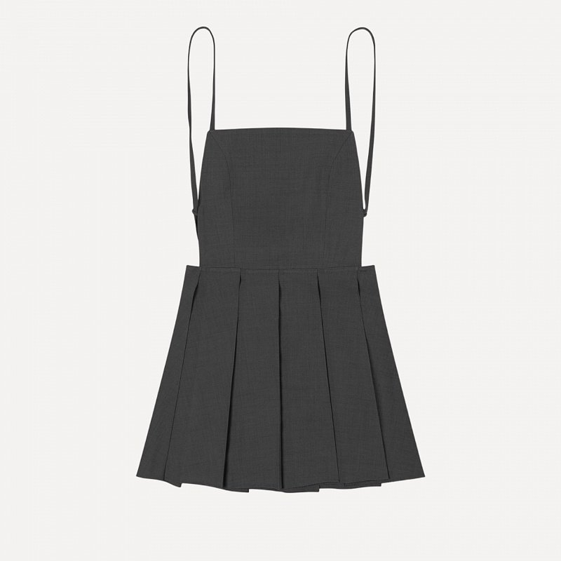 PLEATED MINI DRESS