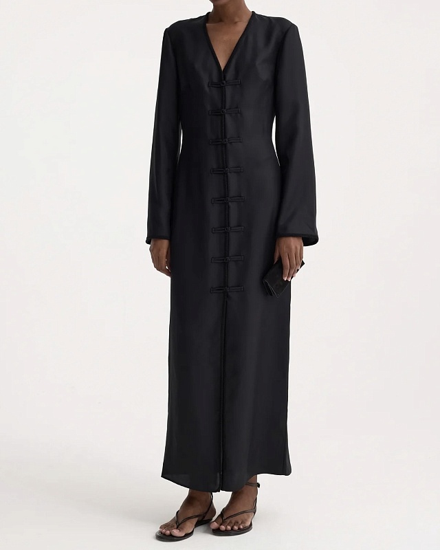 Mandarin silk dress