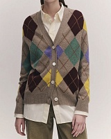 Argyle Grandad Cardigan 6 colours beige