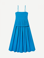 PEPLUM PLEATED DRESS