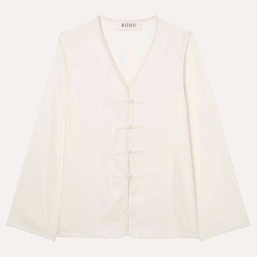 Mandarin silk  top